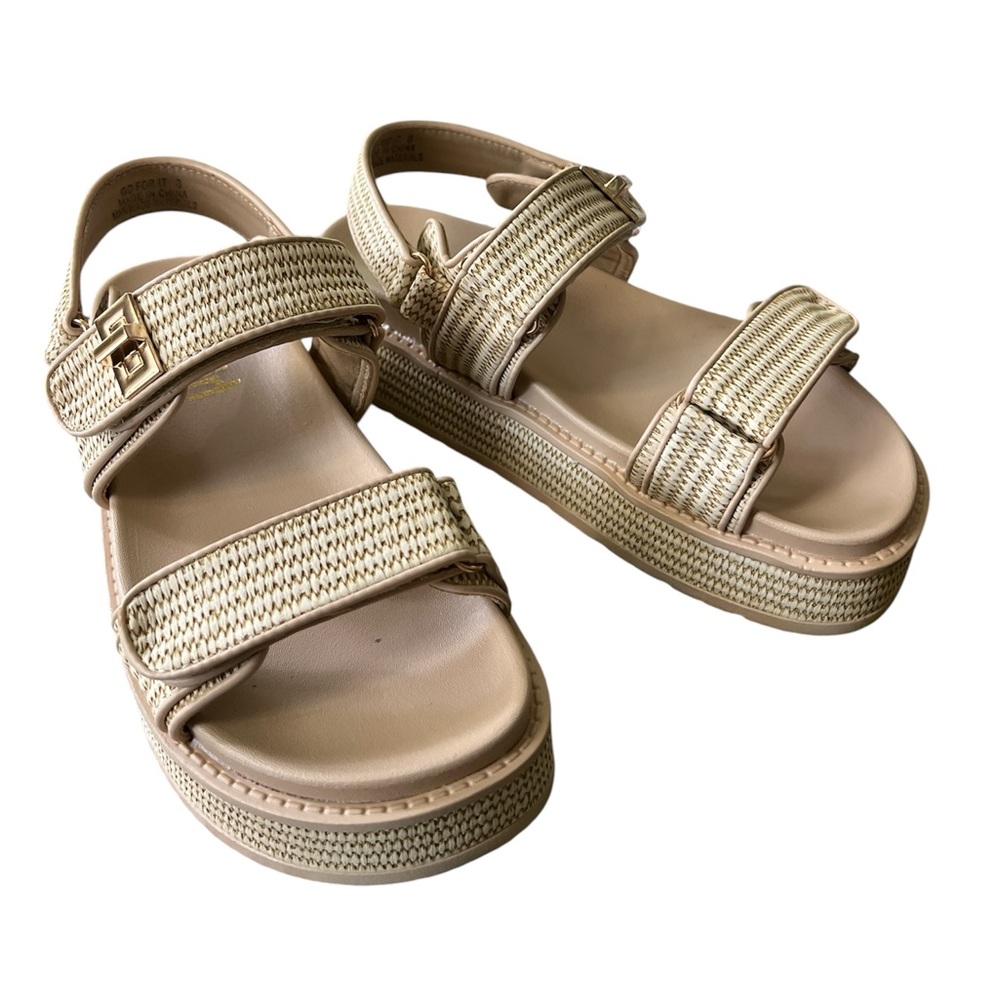 Stylish Raffia Platform Sandals for Women